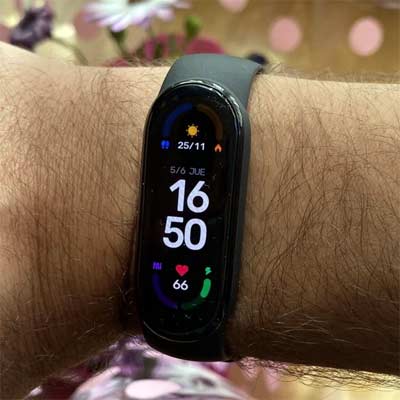 Pulsera de Actividad Compatible con iPhone Xiaomi Mi Smart Band 6